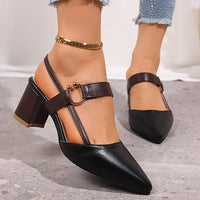Amada Pointed Toe Heel in Charcoal