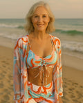 Amalfi™ High-Waist Bikini Set with Cover-Up