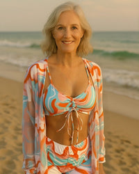 Amalfi™ High-Waist Bikini Set with Cover-Up