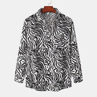Amara Blouse with Long Sleeve in Zebramuster