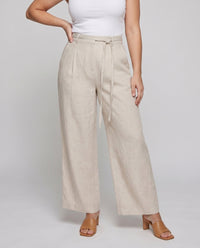 Amara Elegant Linen Trousers with Pockets