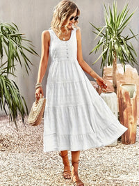 Amara™ Elegant Summer Dress in Green
