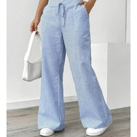Amber™ Striped Pant With Pockets in Grey