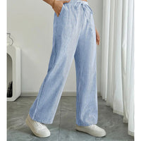 Amber™ Striped Pant With Pockets in Grey