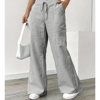 Amber™ Striped Pant With Pockets in Grey