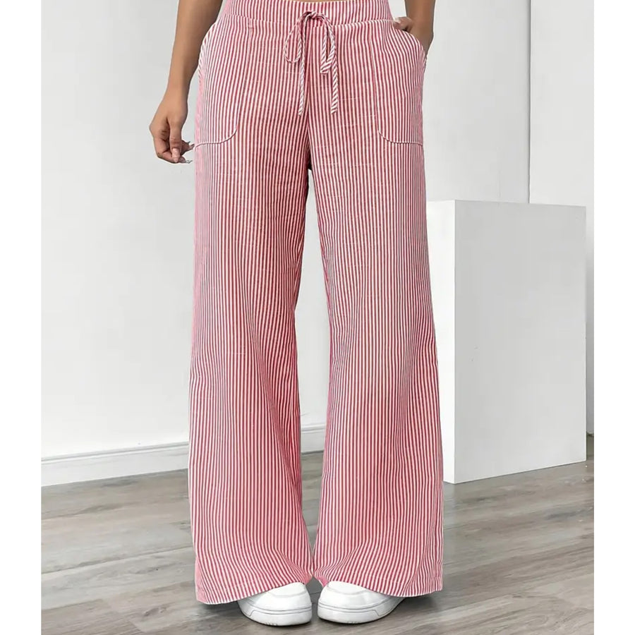 Amber™ Striped Pant With Pockets in Pink