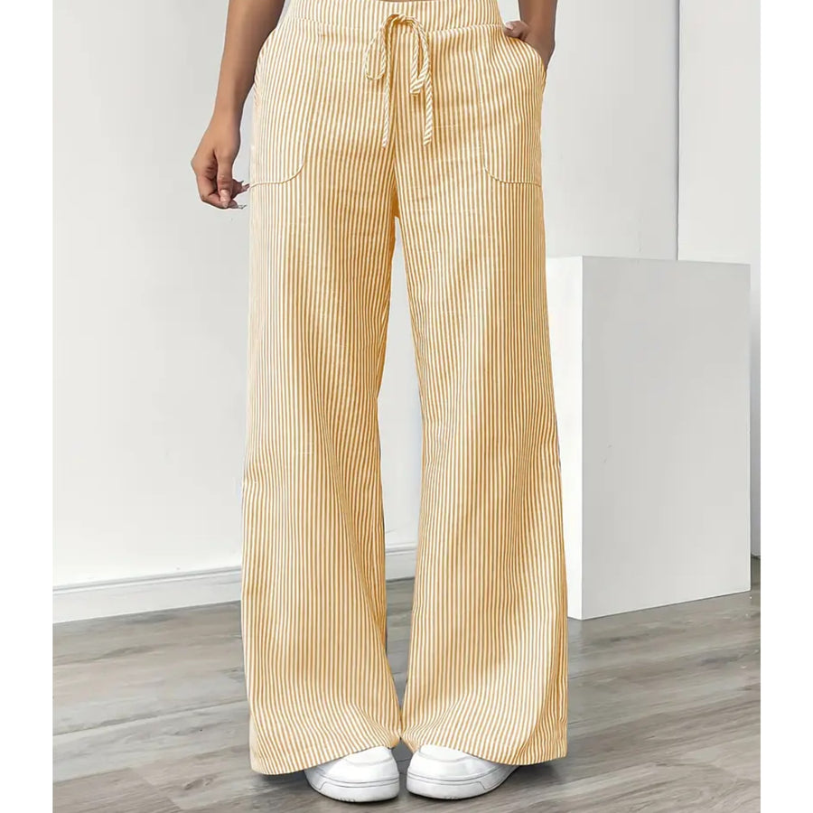 Amber™ Striped Pant With Pockets in Yellow
