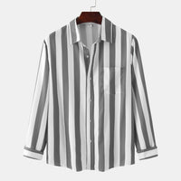 Amelie Blouse with Long Sleeve and Chest Pocket in White