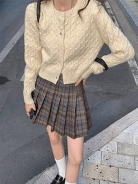 Amelie Knit Jacket in Cremer White