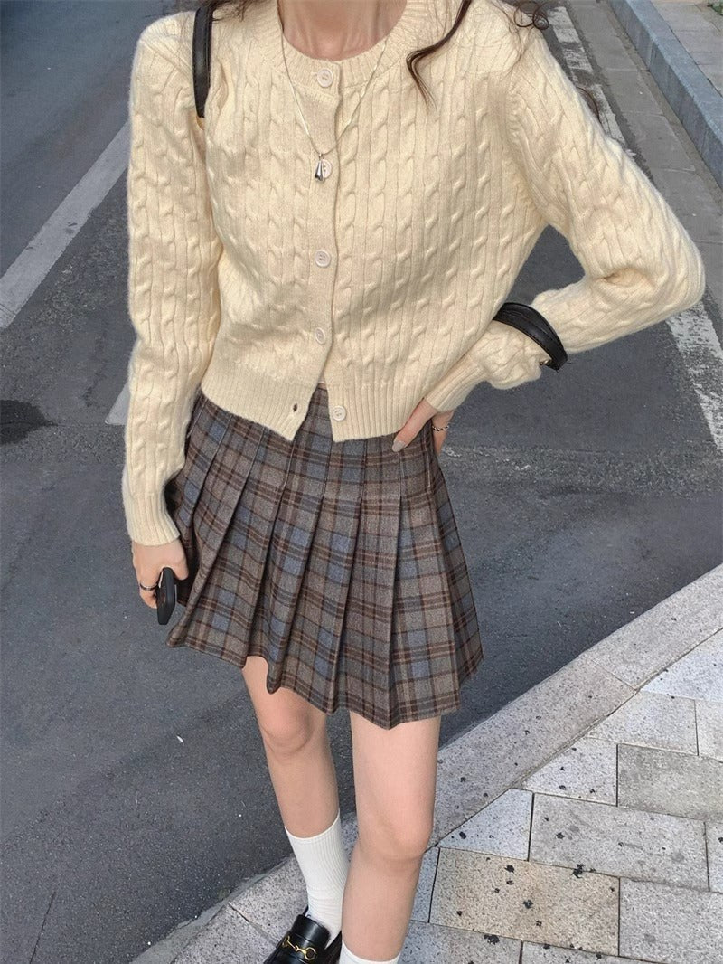 Amelie Knit Jacket in Cremer White