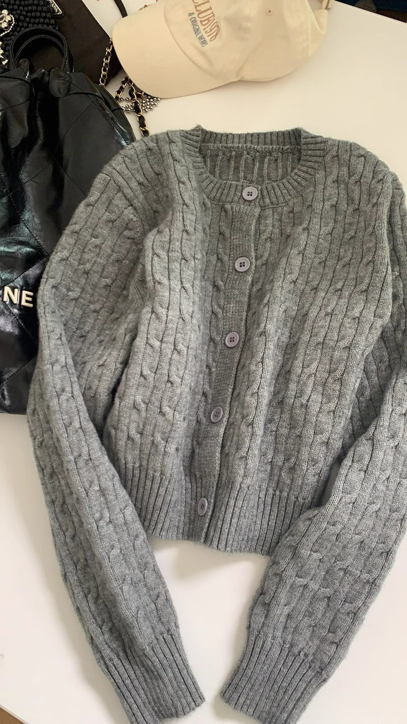 Amelie Knit Jacket in Grey
