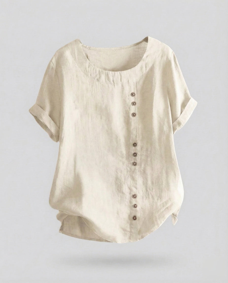 Amelie Knit Top in Beige