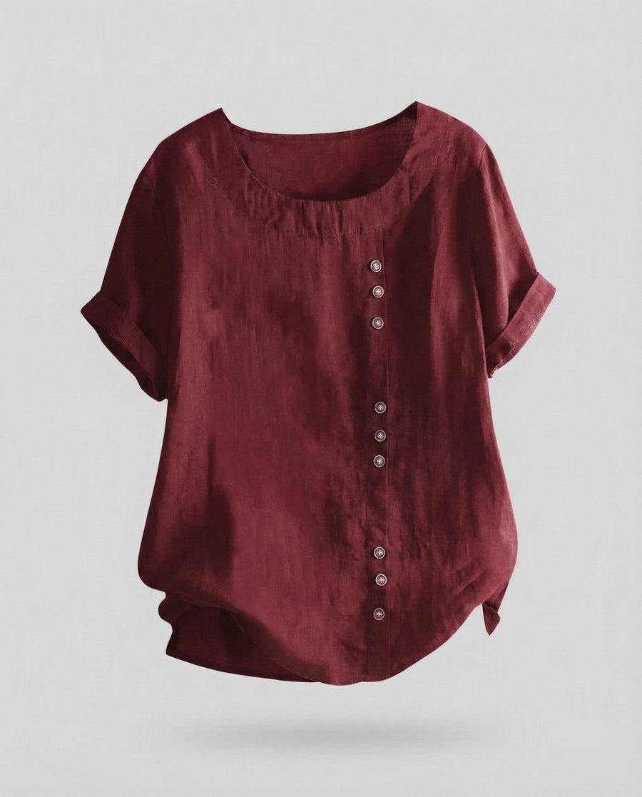 Amelie Knit Top in Burgundy