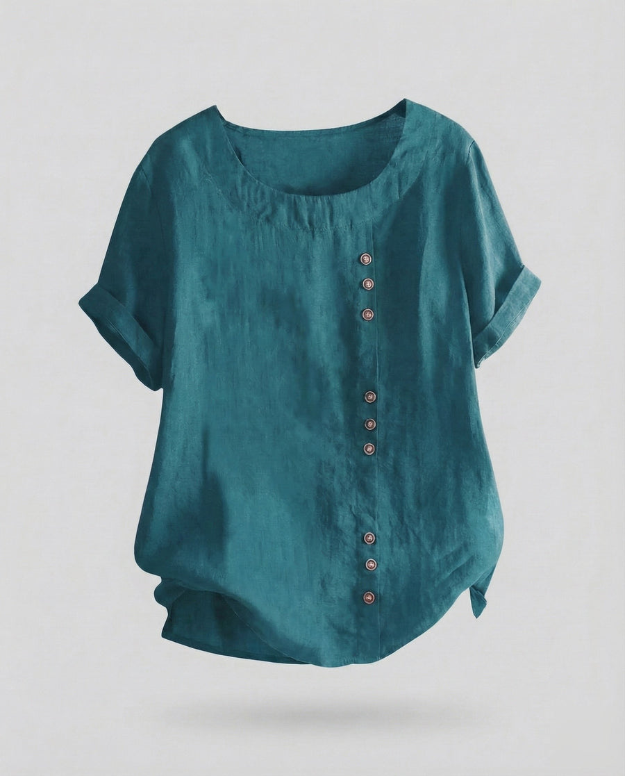 Amelie Knit Top in Dark Green