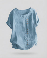 Amelie Knit Top in Light Blue