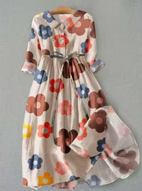 Amelie Retro Bloom Dress in Multi