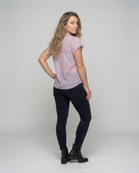 Amira Blouse with V-Neck and Short Sleeve