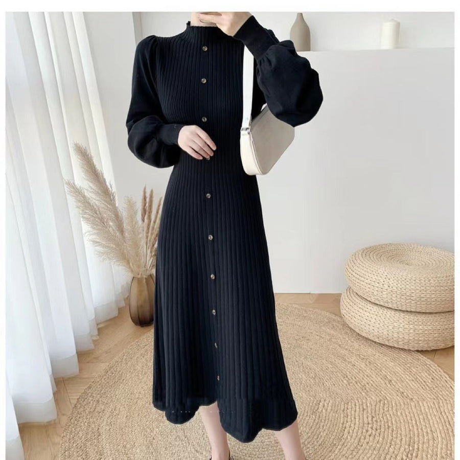 Amira Elegant Dress in Black