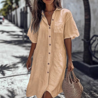 Amira Elegant Linen Maxi Dress