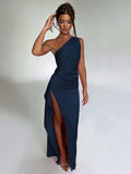 Amira Elegant Maxi Dress with Side Split