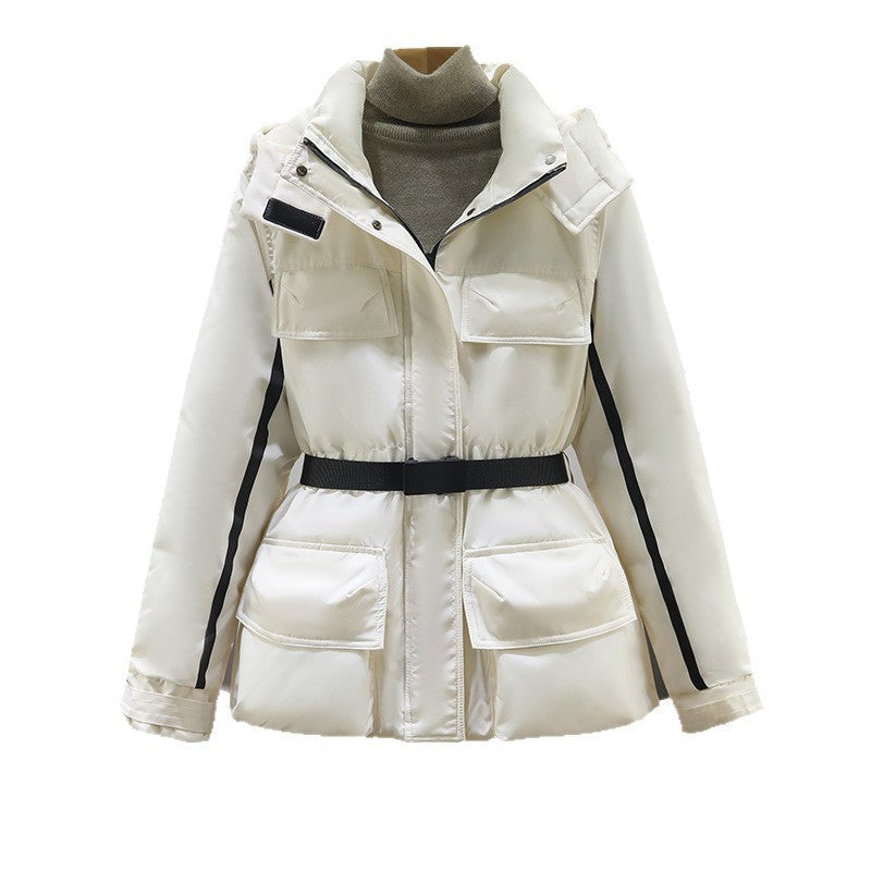 Amira Jacket with Pockets and Belted in Black