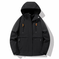 Amira Jacket with Pockets and Hood in Black