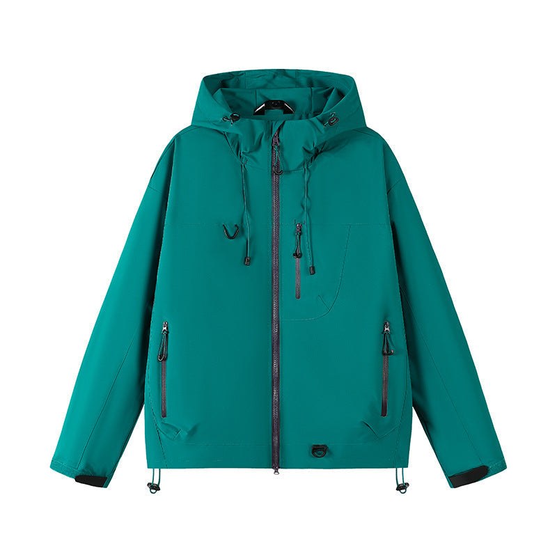 Anaya Breathable Jacket with Hood in Green