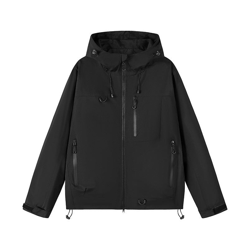 Anaya Breathable Jacket with Hood in Orange