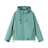 Anaya Breathable Jacket with Hood in Orange