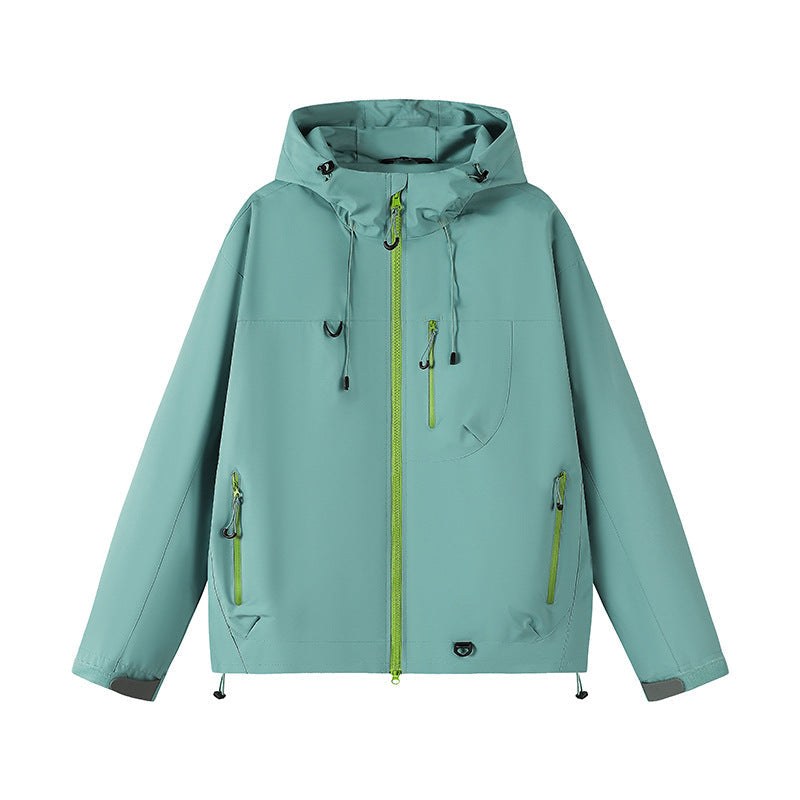 Anaya Breathable Jacket with Hood in Orange