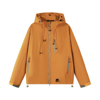 Anaya Breathable Jacket with Hood in Orange