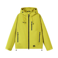 Anaya Breathable Jacket with Hood in Orange