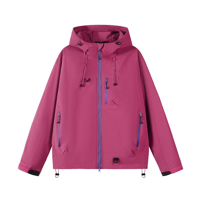 Anaya Breathable Jacket with Hood in Pink