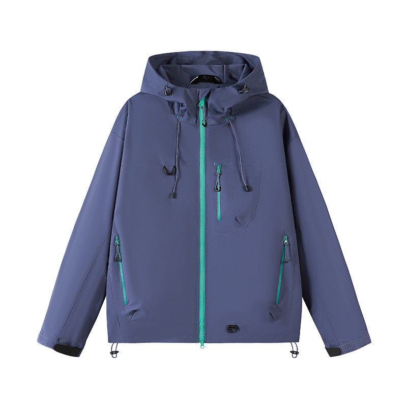 Anaya Breathable Jacket with Hood in Purple
