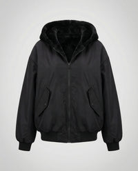 Anaya Jacket with Oversized in Black
