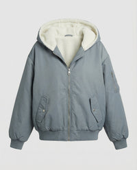 Anaya Jacket with Oversized in Grey