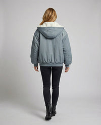 Anaya Jacket with Oversized in Grey