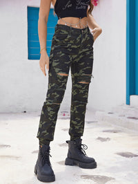Anaya Jeans in Olive Green