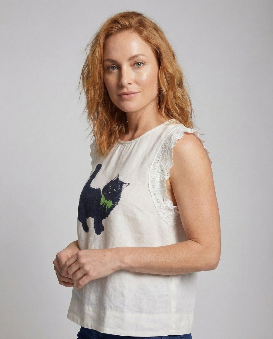 Anaya Linen Blend Top