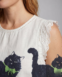 Anaya Linen Blend Top