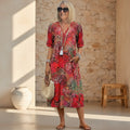 Andrea Vibrant Midi Dress