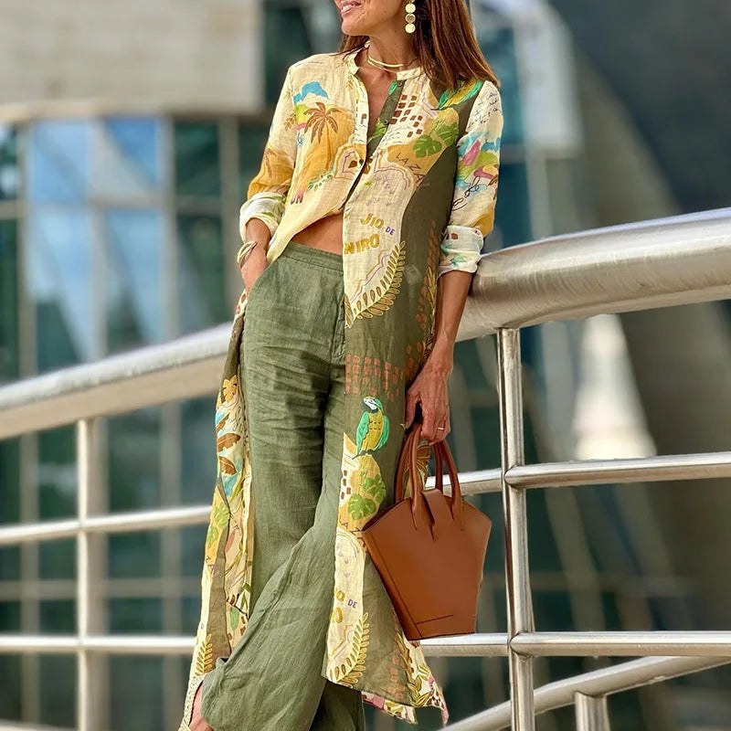 Andrea™ Stylish set for summer in Yellow/Green