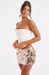Lourdes Mini Skirt - Gold