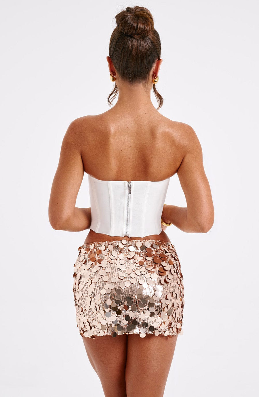 Lourdes Mini Skirt - Gold
