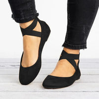 Verena | Women's Comfortable Ankle Strap Flats