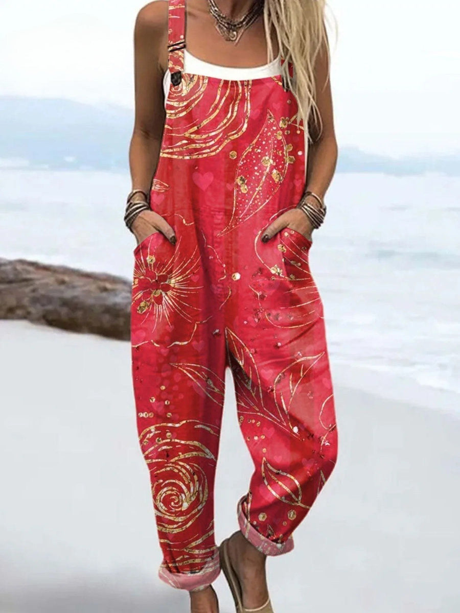 Annabelle Wildflower Drift Jumpsuit in Pink