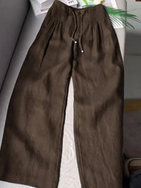 Annabelle™ Wide-Leg Pants in Coffee Brown