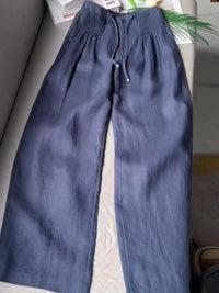 Annabelle™ Wide-Leg Pants in Navy Blue