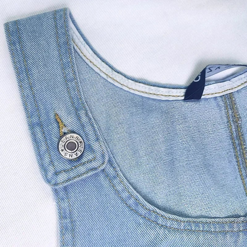 Annalise™ Summer Denim Dress in Light Blue