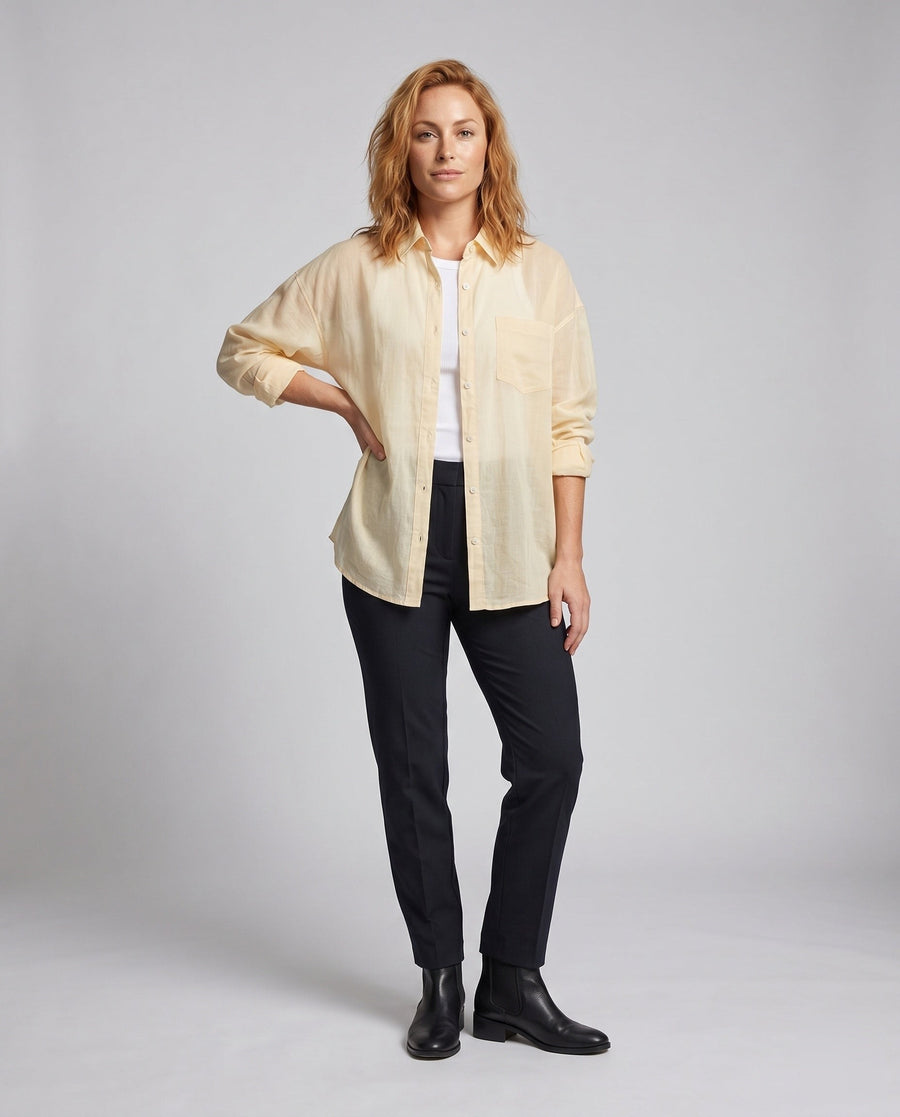 Annika Casual Linen Blouse